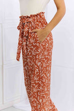 Load image into Gallery viewer, Heimish Right Angle Full Size Geometric Printed Pants in Red Orange