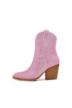 Load image into Gallery viewer, Melody Rhinestone Ankle Booties