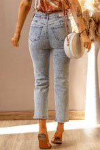 Load image into Gallery viewer, High Waist Distressed Jeans