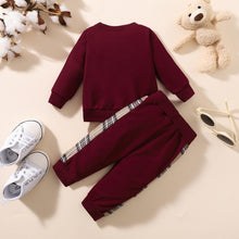 Load image into Gallery viewer, Plaid Bear Graphic Tee and Plaid Print Pants Kit