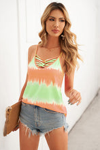Load image into Gallery viewer, Tie-Dye Strappy V-Neck Cami