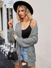 Load image into Gallery viewer, Cable-Knit Long Sleeve Cardigan