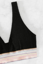 Load image into Gallery viewer, Contrast Textured High Cut Swim Set