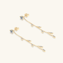 Load image into Gallery viewer, 1.38 Carat Moissanite 925 Sterling Silver Leaf Earrings