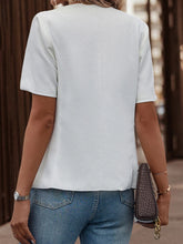 Load image into Gallery viewer, Two-Button Short Sleeve Pocket Blazer