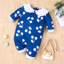 Load image into Gallery viewer, Baby Girl Printed Collared Jumpsuit