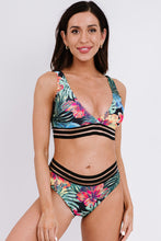Load image into Gallery viewer, Floral Striped Bikini Set