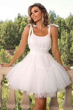 Load image into Gallery viewer, Tie-Shoulder Mesh Dress