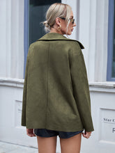 Load image into Gallery viewer, Button Front Turn-Down Collar Jacket