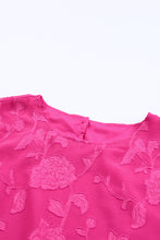 Load image into Gallery viewer, Applique Open Back Flounce Sleeve Top