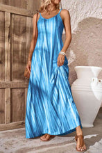 Load image into Gallery viewer, Tie-Dye Spaghetti Strap Maxi Dress