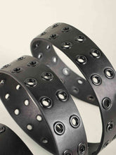 Load image into Gallery viewer, Grommet PU Leather Belt