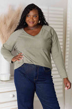 Load image into Gallery viewer, Culture Code Full Size V-Neck Long Sleeve T-Shirt