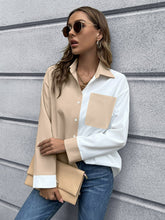 Load image into Gallery viewer, Color Block Button Down Shirt