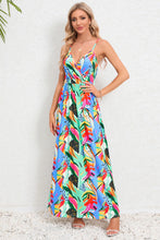 Load image into Gallery viewer, Printed Surplice Maxi Cami Dress