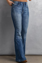 Load image into Gallery viewer, High Waist Flare Jeans with Pockets