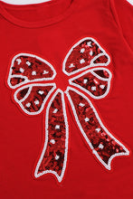 Load image into Gallery viewer, Girls Bow Graphic T-Shirt and Plaid Pants Set