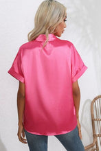 Load image into Gallery viewer, Collared Neck Short Sleeve Shirt