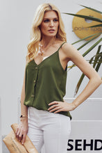 Load image into Gallery viewer, Buttoned V-Neck Cami