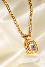 Load image into Gallery viewer, 18K Gold Plated Inlaid Rhinestone Pendant Necklace