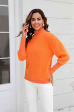 Load image into Gallery viewer, Turtle Neck Long Sleeve Pullover Sweater