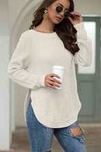 Load image into Gallery viewer, Round Neck Ribbed Knit Top