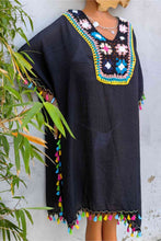 Load image into Gallery viewer, Tassel Detail Embroidery Dress