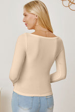 Load image into Gallery viewer, Square Neck Long Sleeve T-Shirt