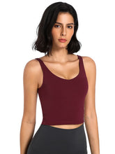 Load image into Gallery viewer, Scoop Neck Wide Strap Active Tank