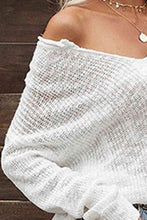Load image into Gallery viewer, V-Neck Slit Knit Top