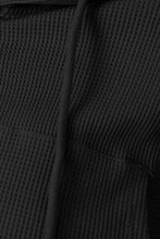 Load image into Gallery viewer, Waffle-Knit Drawstring Zip Up Hoodie