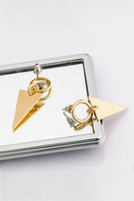 Load image into Gallery viewer, Stainless Steel Triangle Dangle Earrings