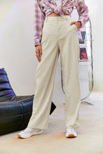 Load image into Gallery viewer, Corduroy Wide Leg Pants with Pockets