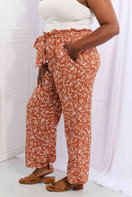 Load image into Gallery viewer, Heimish Right Angle Full Size Geometric Printed Pants in Red Orange