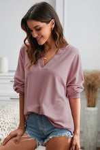 Load image into Gallery viewer, Button Detail Curved Hem Top