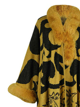 Load image into Gallery viewer, Faux Fur Trim Poncho