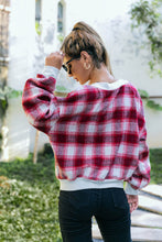 Load image into Gallery viewer, Plaid Button Down Jacket with Pockets