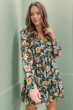 Load image into Gallery viewer, Printed Ruffled V-Neck Mini Dress