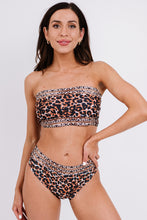 Load image into Gallery viewer, Leopard Print Cutout Bikini Set