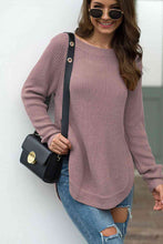 Load image into Gallery viewer, Round Neck Ribbed Knit Top
