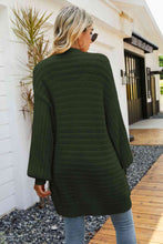 Load image into Gallery viewer, Open Front Dropped Shoulder Cardigan