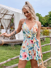 Load image into Gallery viewer, Backless Belted Crisscross Romper