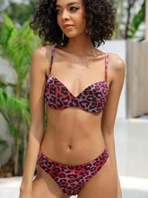 Load image into Gallery viewer, Printed Tie-Back Spaghetti Strap Bikini Set