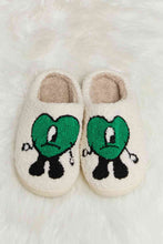 Load image into Gallery viewer, Melody Love Heart Print Plush Slippers