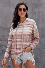Load image into Gallery viewer, Tie-Dye Long Sleeve Drawstring Hoodie