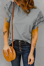 Load image into Gallery viewer, Round Neck Flutter Sleeve Top