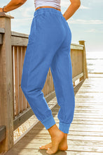 Load image into Gallery viewer, Elastic Waist Cropped Jogger Pants with Pockets
