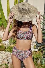 Load image into Gallery viewer, Floral Crisscross Tie Back Bikini Set