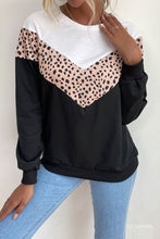 Load image into Gallery viewer, Chevron Color Block Raglan Sleeve Top