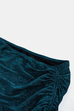 Load image into Gallery viewer, Glitter Crisscross Tube Top and Ruched Skirt Set